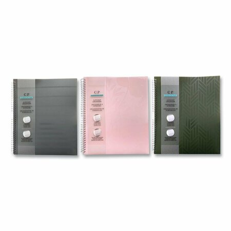 TOSAFOS Noted Neutrals Glossy 10-pocket Portfolio Folder - Assorted Color TO3761262